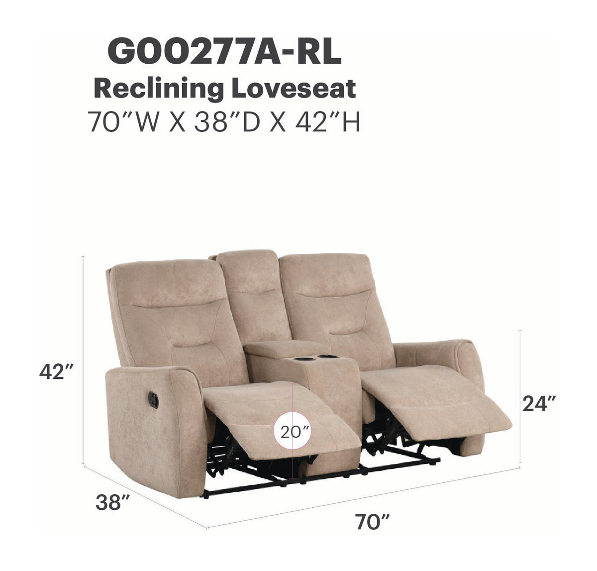 Paterson Reclining Loveseat