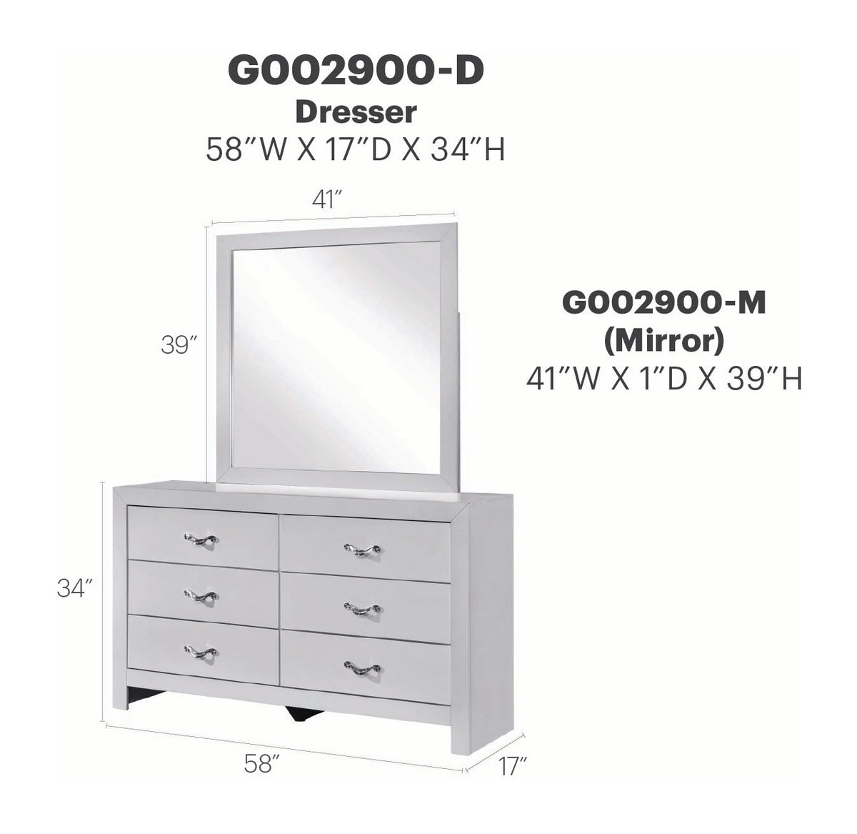 Moreland Dresser and Mirror