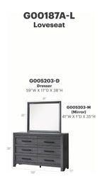 Rustica Dresser and Mirror