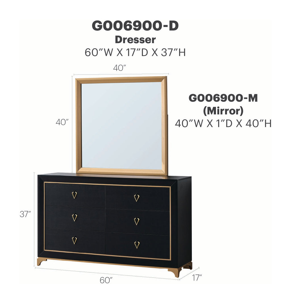Kramer Dresser and Mirror