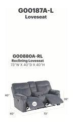 Comfy Reclining Loveseat