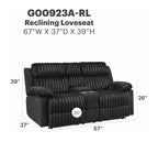 Plush Reclining Loveseat