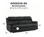Plush Reclining Sofa