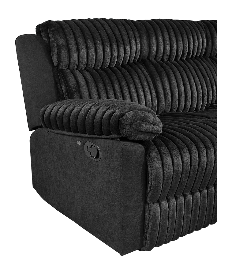 Plush Reclining Sofa