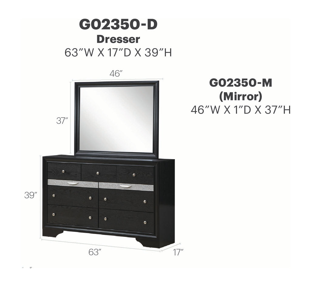 Madrid Dresser and Mirror