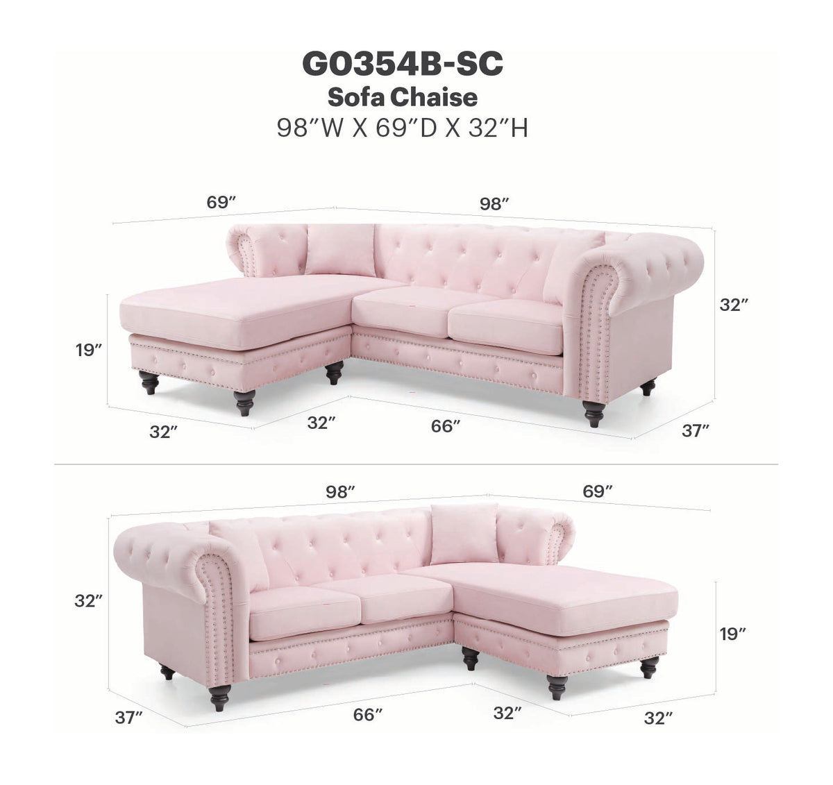 Nola Sofa Chaise