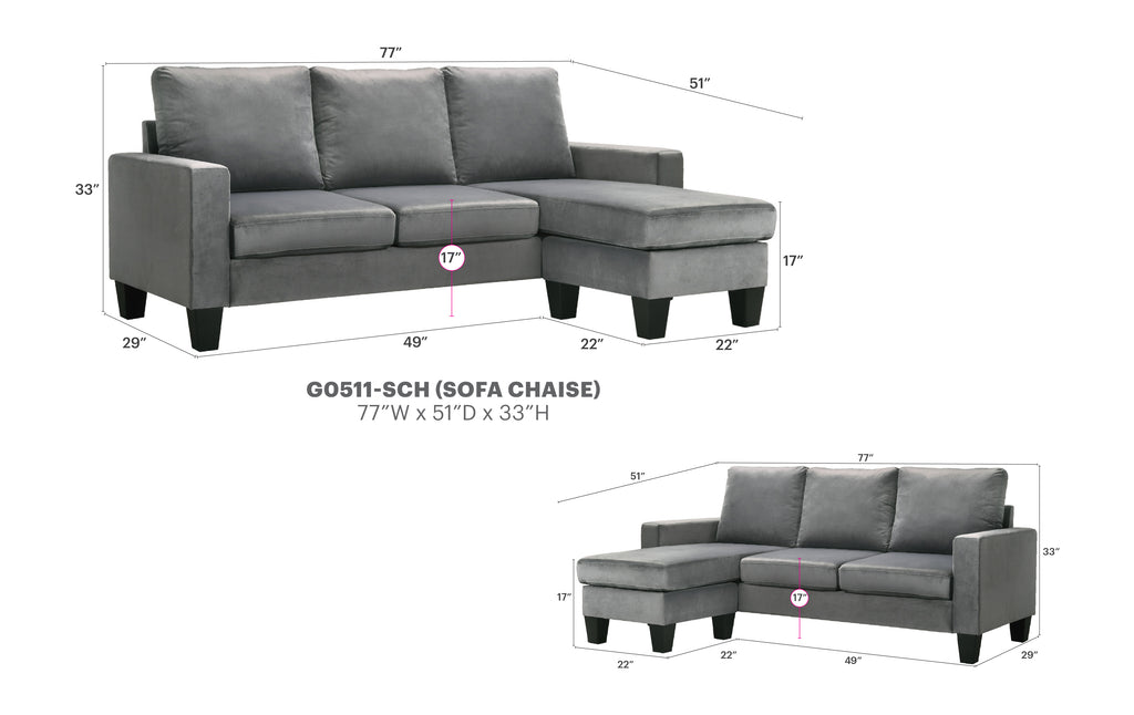 Jessica Sofa Chaise