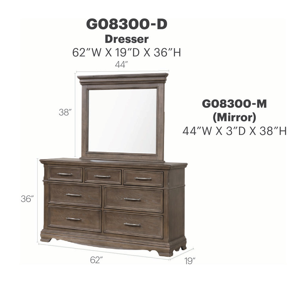 Stirling Dresser and Mirror