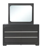 Wave Dresser and Mirror