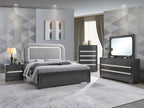 Wave Dresser and Mirror