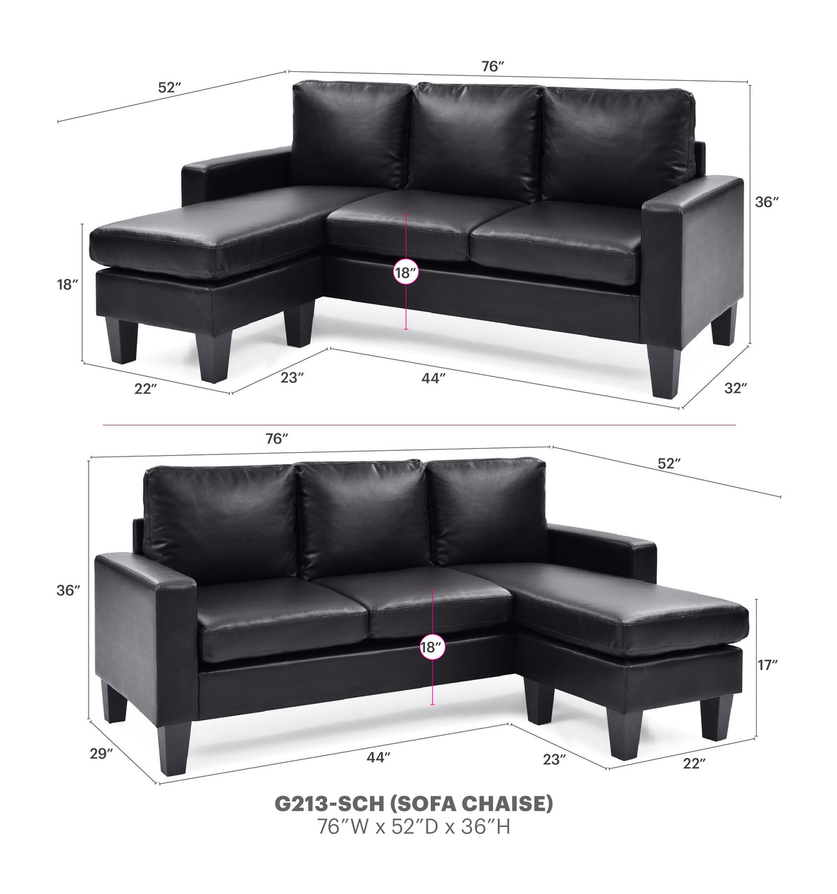 Jenna Sofa Chaise
