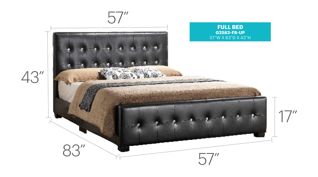 Diamond Upholstered Bed