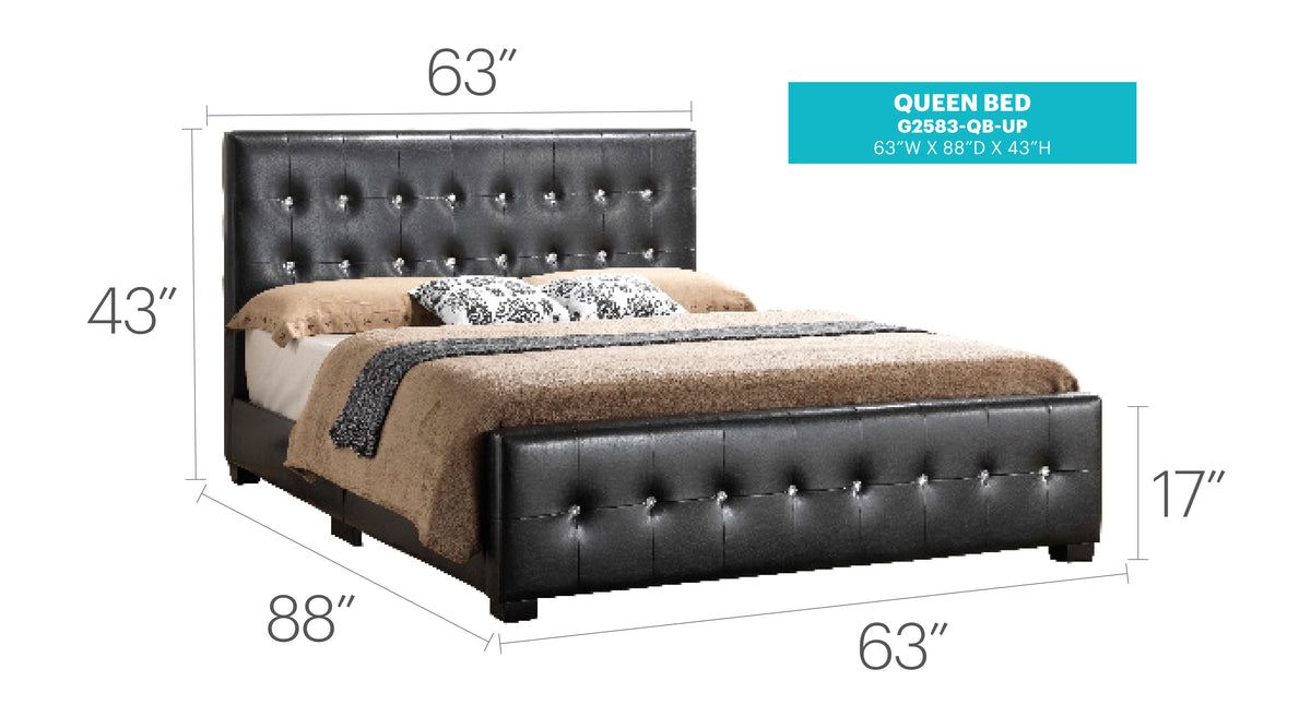 Diamond Upholstered Bed