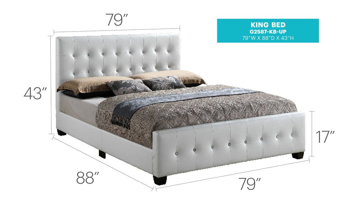 Diamond Upholstered Bed