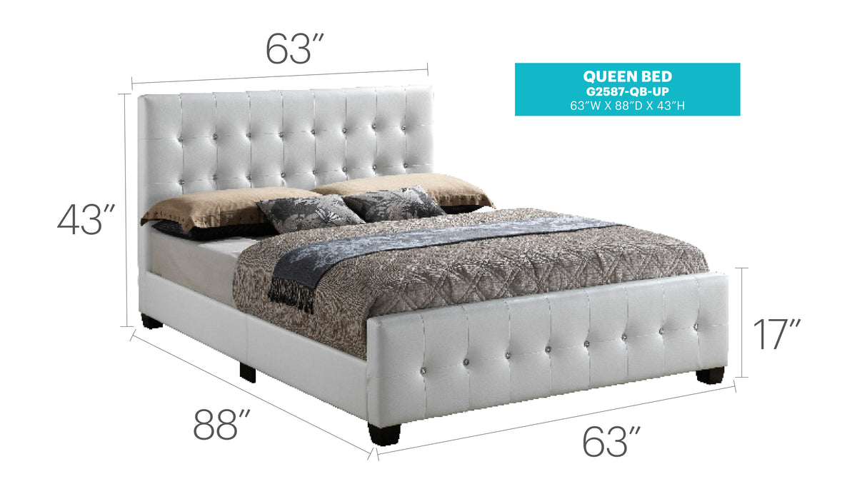 Diamond Upholstered Bed