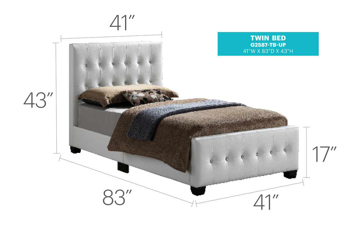 Diamond Upholstered Bed