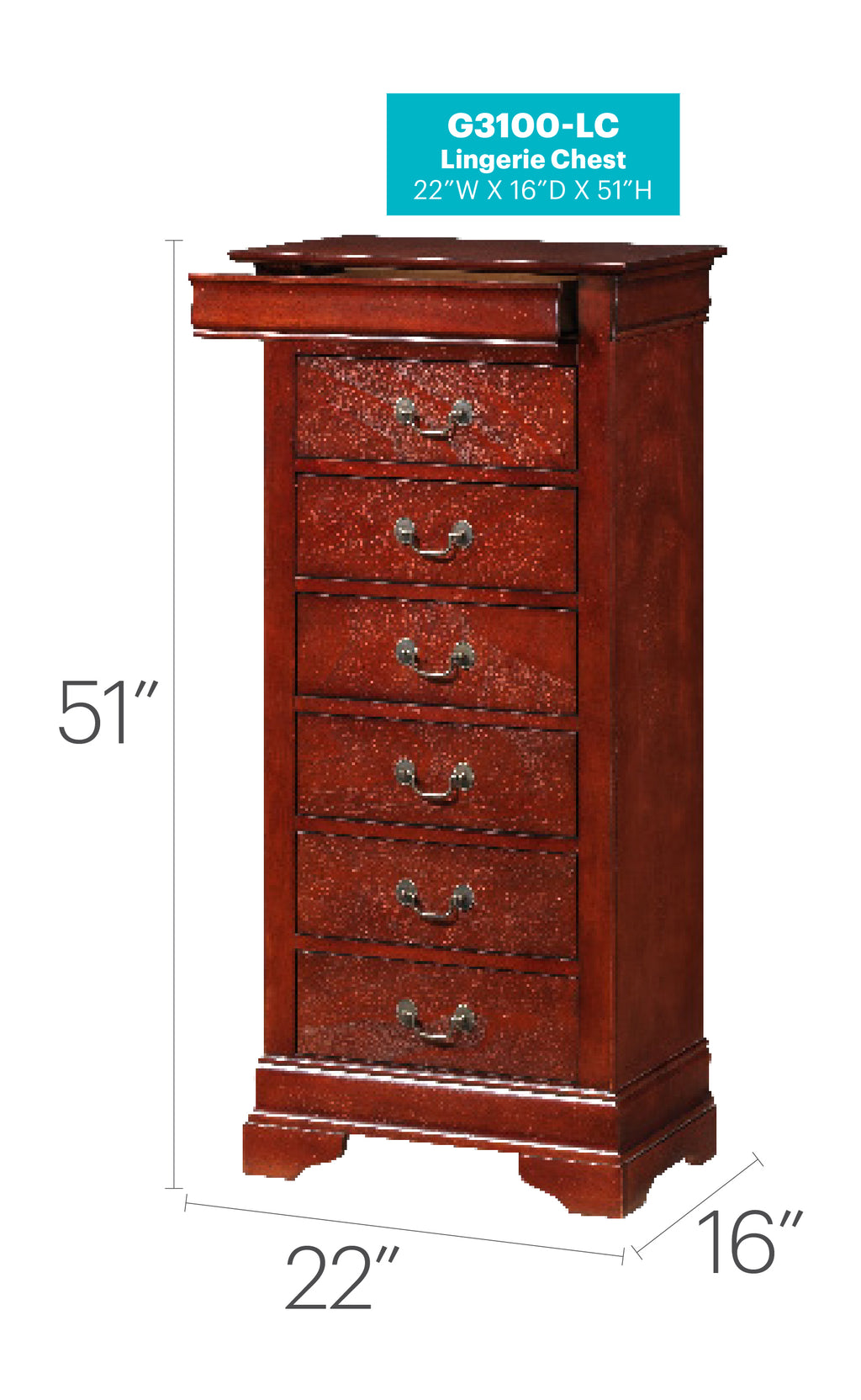 Louis Phillipe Lingerie Chest