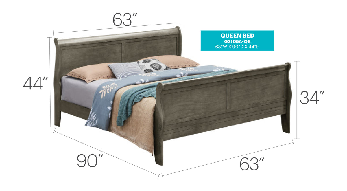 Louis Phillipe Bed