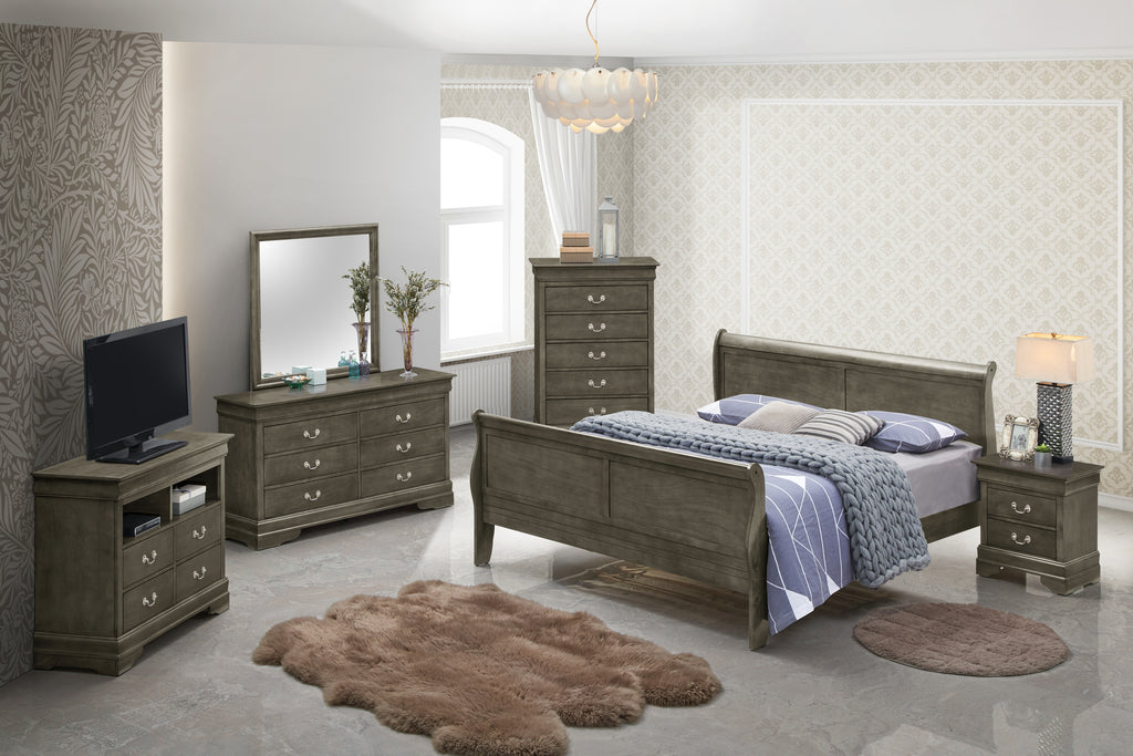 Louis Phillipe Dresser and Mirror