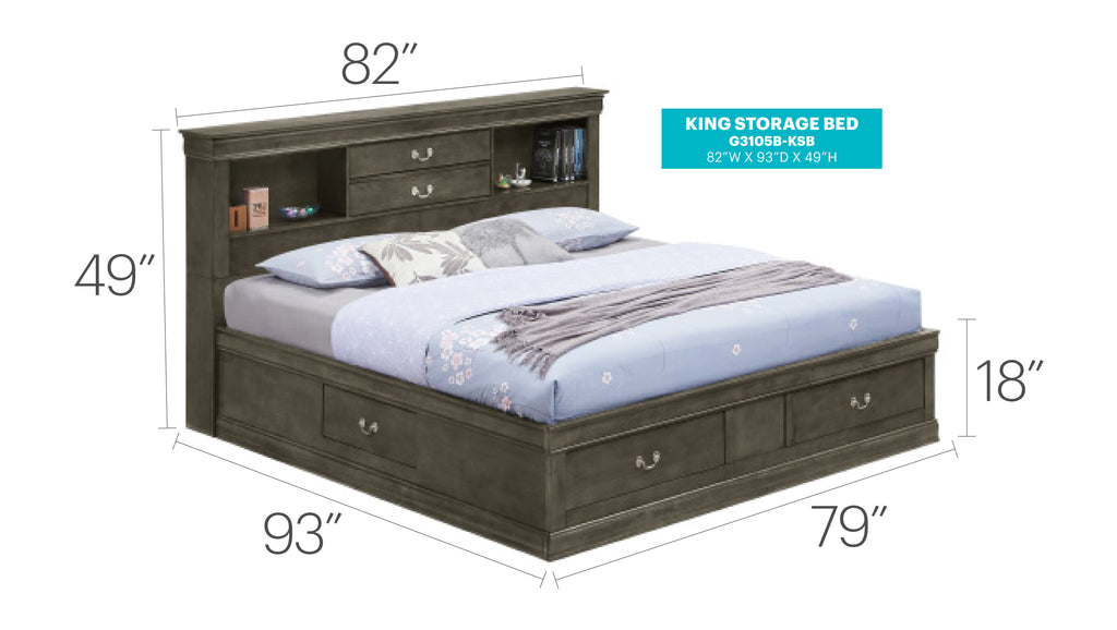 Louis Phillipe Bedroom Collection