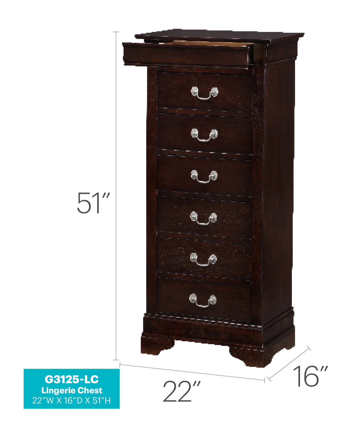 Louis Phillipe Lingerie Chest