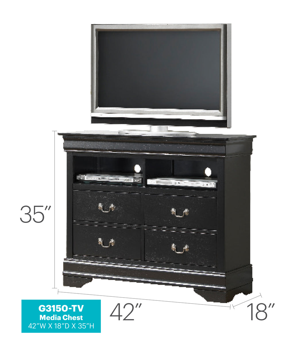 Louis Phillipe Media Chest
