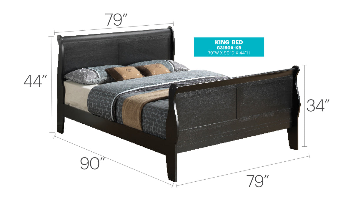 Louis Phillipe Bed