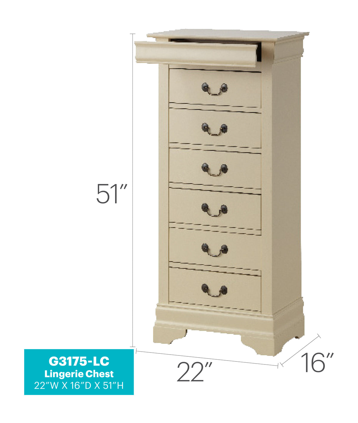Louis Phillipe Lingerie Chest