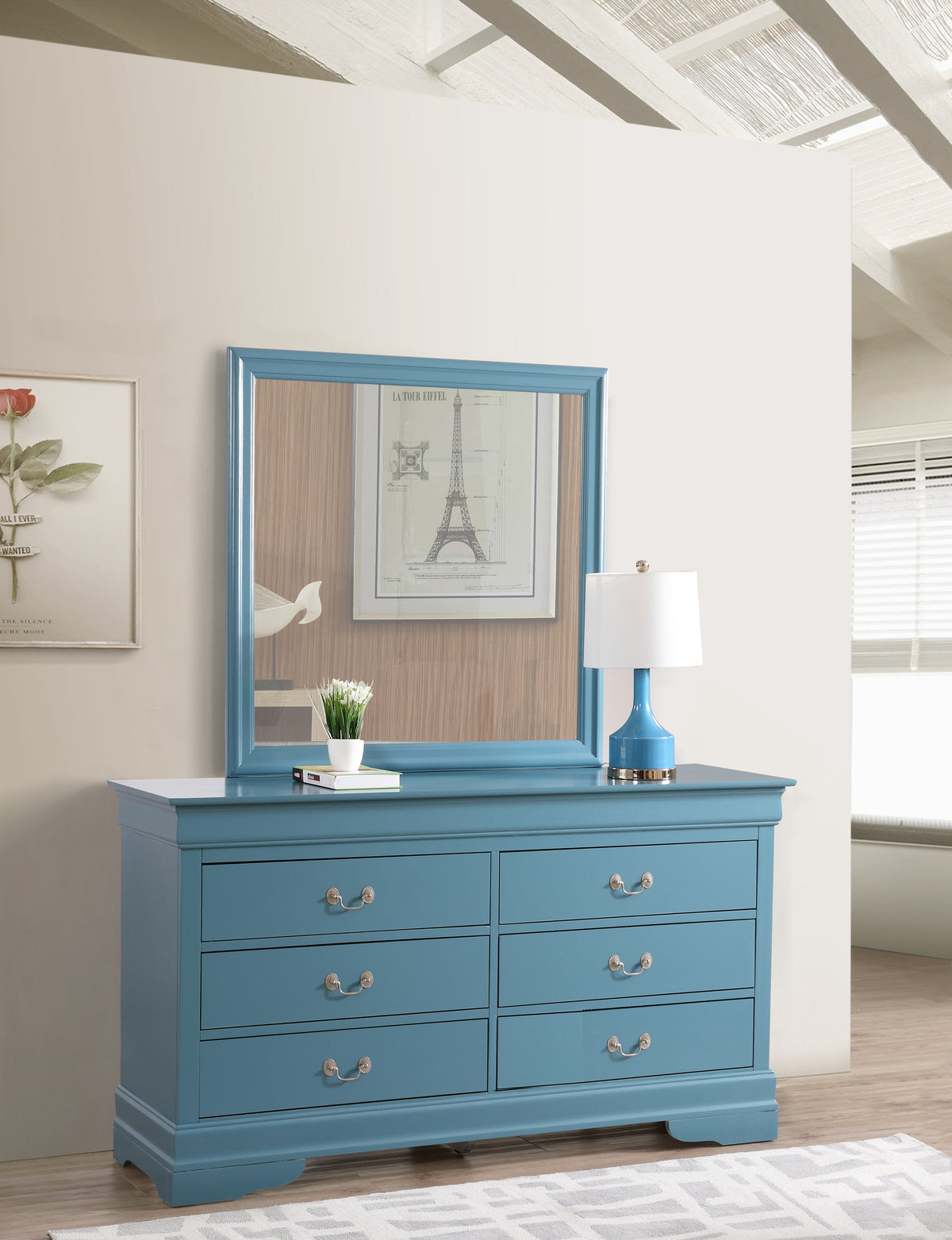 Louis Phillipe Dresser and Mirror