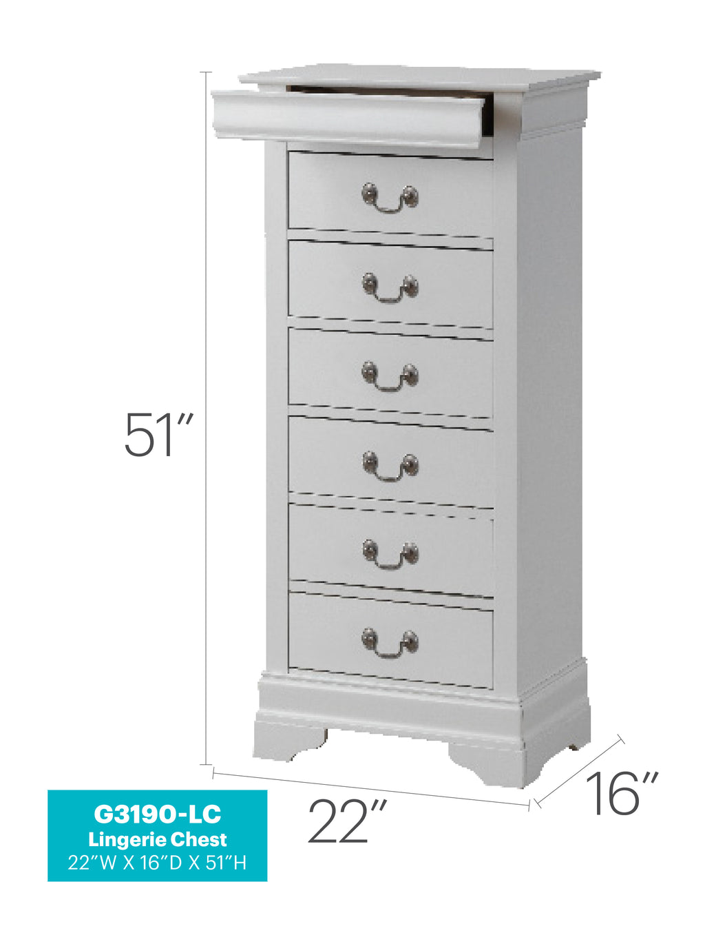 Louis Phillipe Lingerie Chest