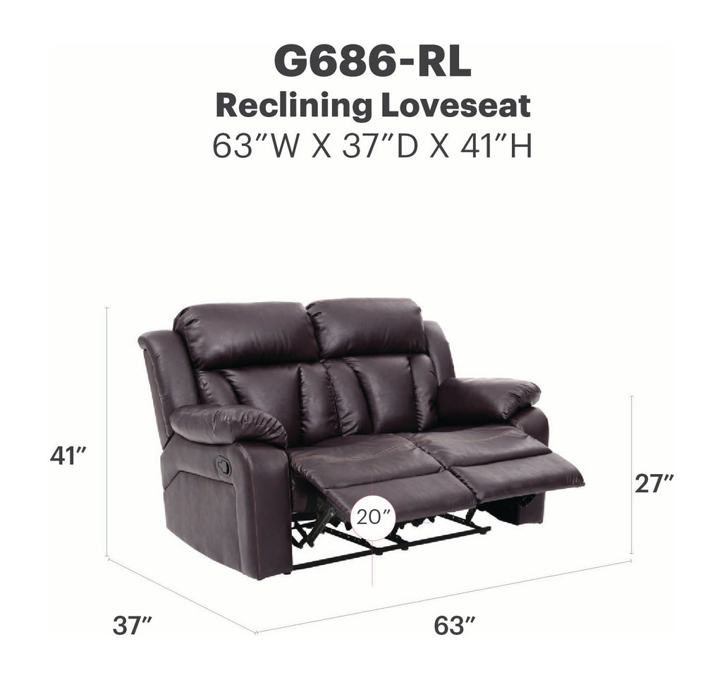 Daria Reclining Loveseat