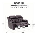 Daria Reclining Loveseat