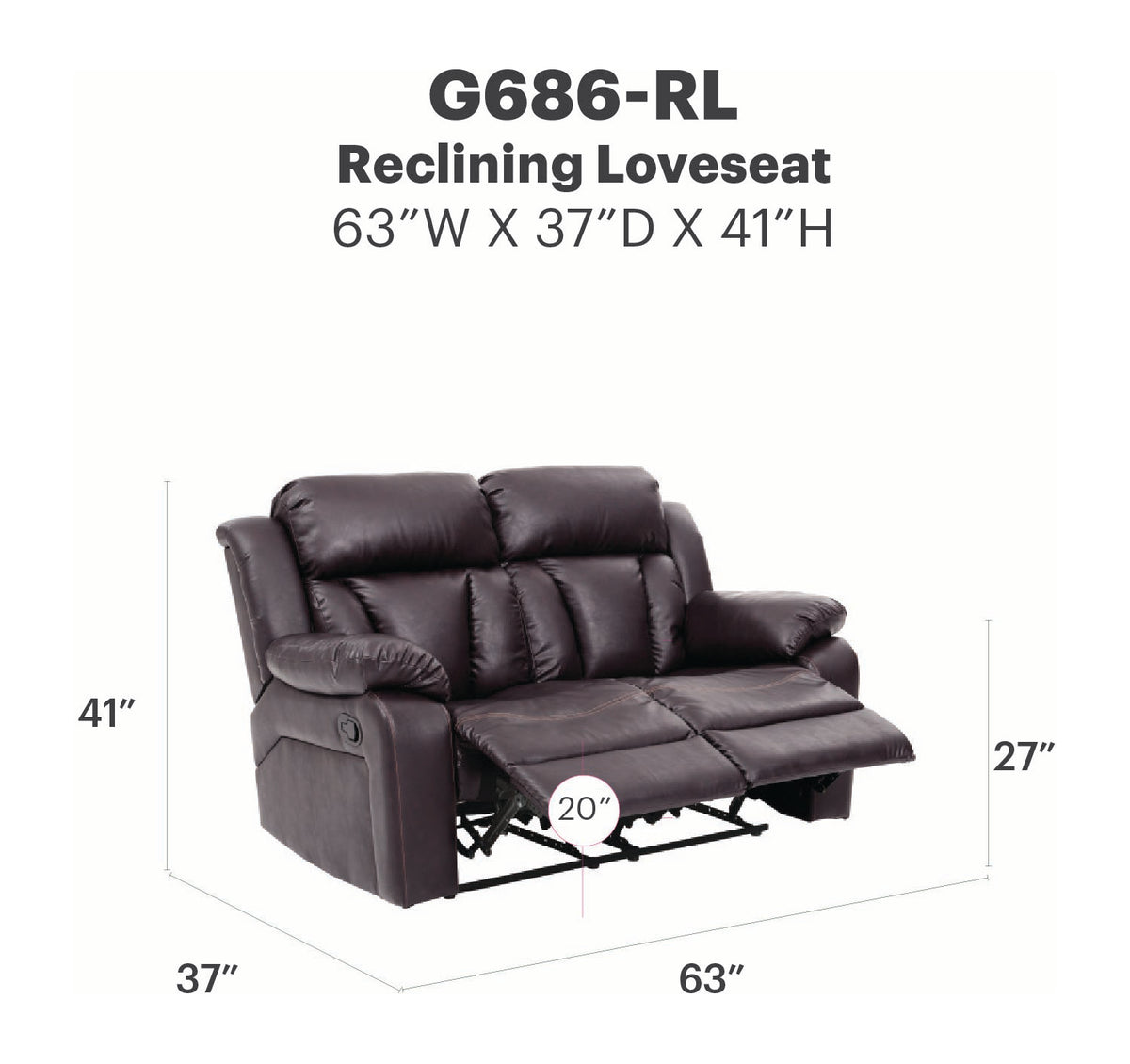 Daria Reclining Loveseat