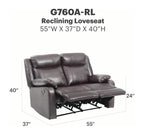 Ward Reclining Loveseat
