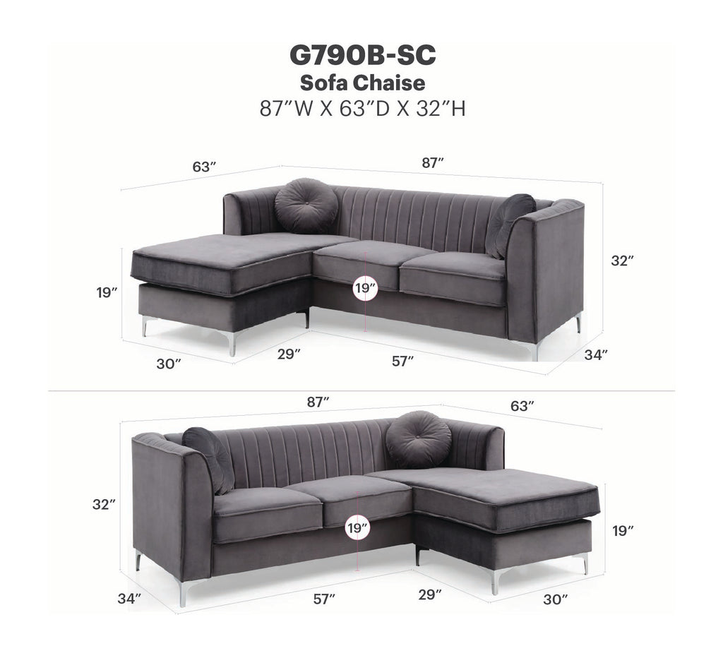 Delray Sofa Chaise