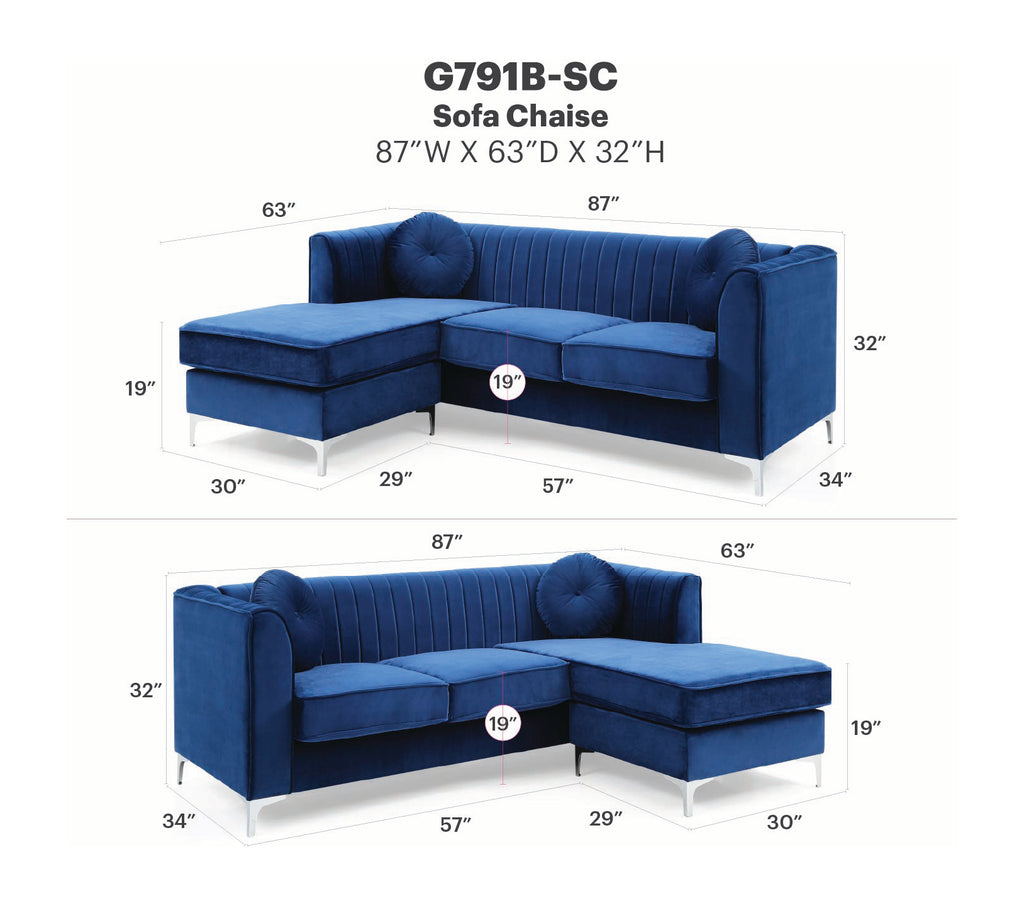 Delray Sofa Chaise