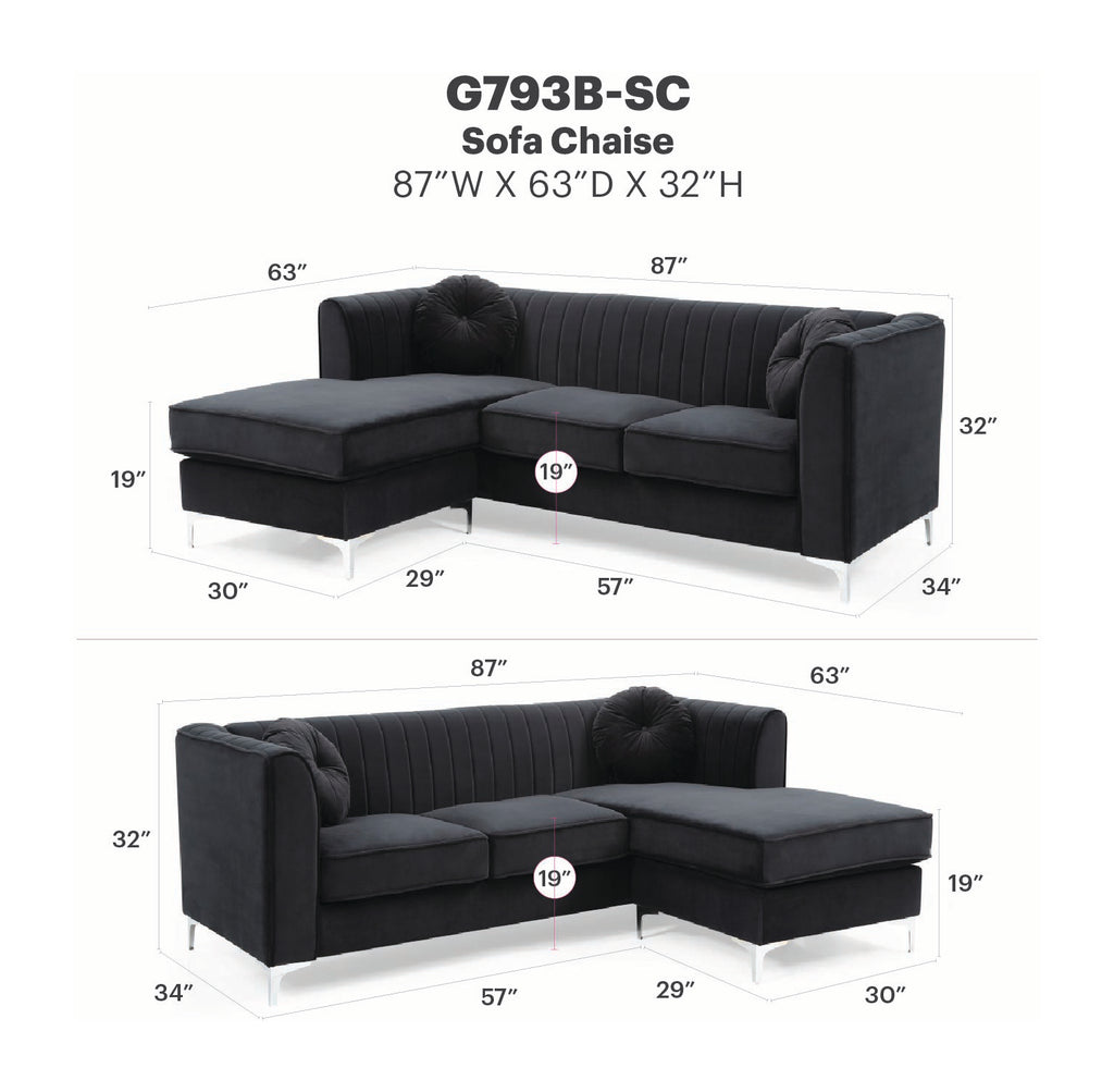 Delray Sofa Chaise