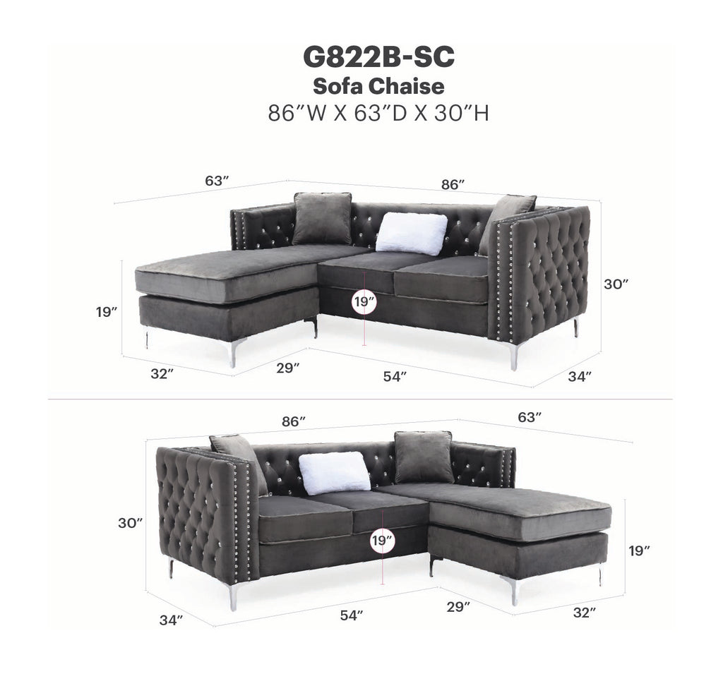 Paige Sofa Chaise