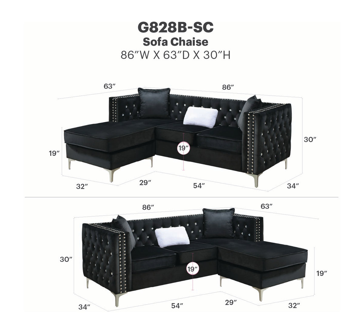 Paige Sofa Chaise