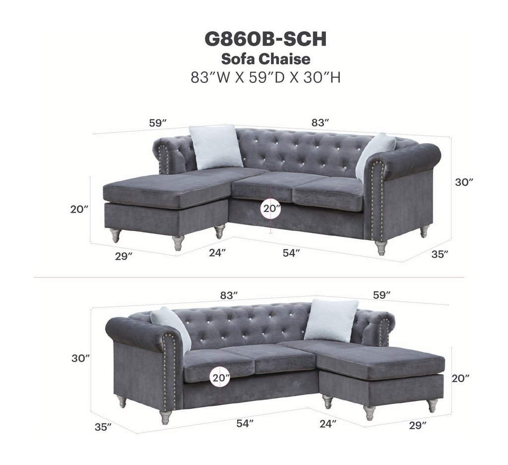 Raisa Sofa Chaise