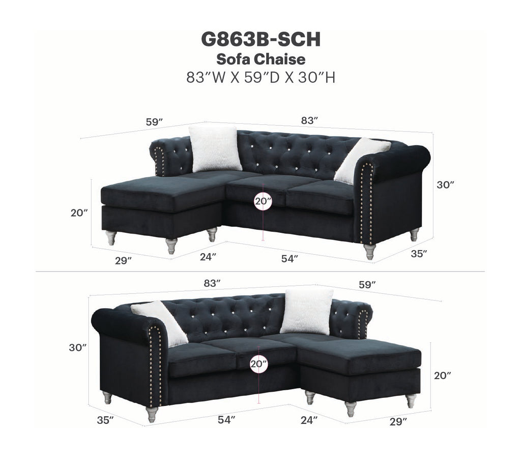 Raisa Sofa Chaise